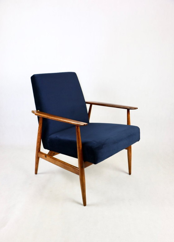 Image 1 of Vintage blauwe vos fauteuil, 1970