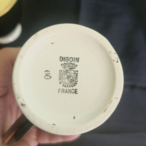Image 1 of Preciosa vajilla de bistró Art Déco – Digoin & Sarreguemines – Décadas de 1930 a 1950