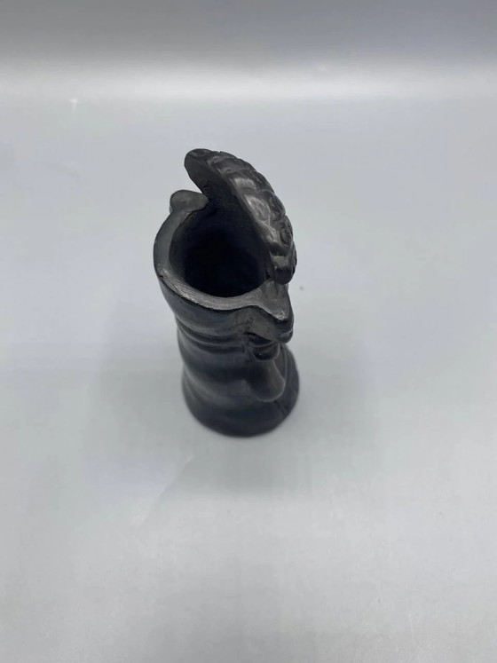 Statuetta raffigurante una dea con copricapo a ventaglio, in stile messicano. – Stoviglie (photo 4 of 6)