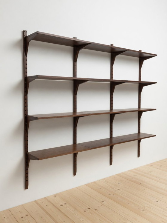 Image 1 of Sistema Poul Cadovius Royal – Scaffalature modulari a muro in palissandro