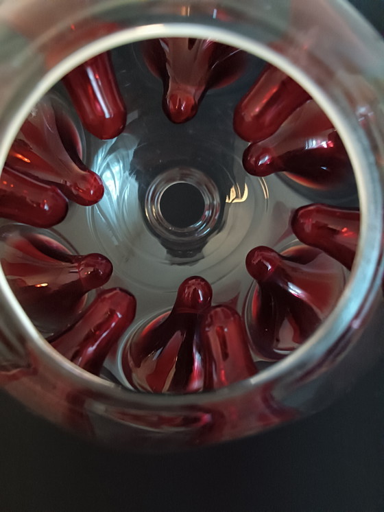 Image 1 of Lámpara colgante estilo era espacial, cristal de Murano original, altura ajustable.