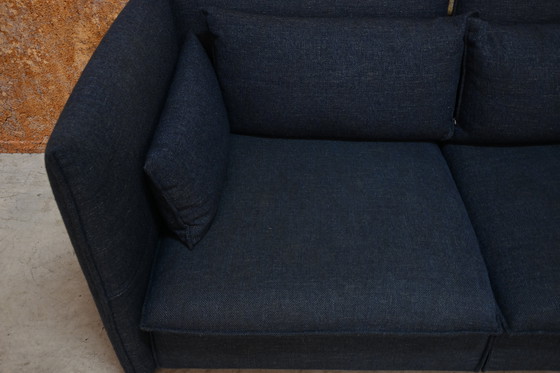 Image 1 of Divano di design in tessuto blu Vitra Mariposa (regolabile)