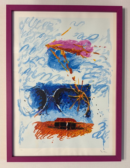 Mario Schifano Siebdruck 50x70cm Abstrakter Eindruck, Pop, Torcular