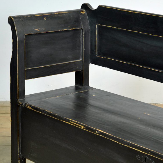 Image 1 of Antique pine drop-top bench, 1900s