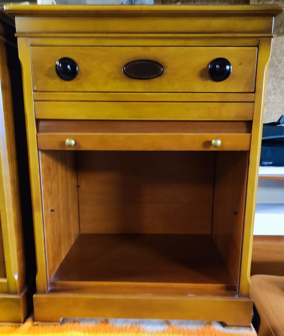 Secretaire + 2 kastjes met werkblad, rolluiken en lades – Kasten, Wood (photo 7 of 8)