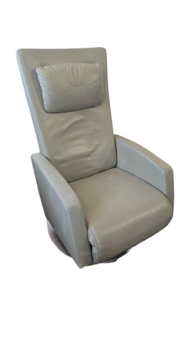 Image 1 of 1x Rolf Benz LSE 5800 relaxfauteuil leer olijf luxe meubilair