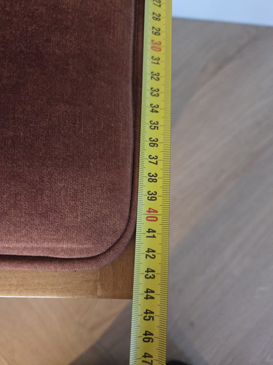 Houten stoel met rotan €100,- p.s., Eetkamerstoelen, Bruin (foto 7 van 10)