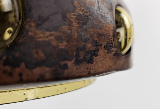 Image 1 of Lámpara colgante cobre y cristal ámbar de Nanny Still