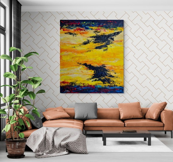 Image 1 of Jovan Srijemac (1962) - Black clouds - (XXL)