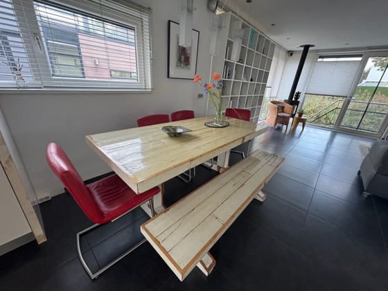 Piet Hein Eek Tavolo da mensa con panca 200x90 – Tavoli da pranzo, Legno (photo 2 of 5)