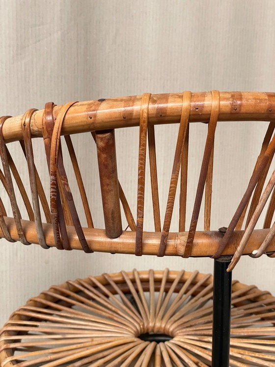 Image 1 of Vintage Dirk Van Sliedregt - Jonkers Noordwolde Rattan Chair