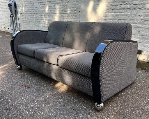 Art Deco bank (3-zits) - Op maat gemaakt interieurontwerpstuk