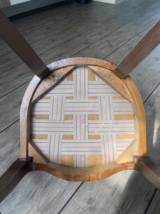 Image 1 of 3 sedie in stile Luigi XV – in legno massello – in velluto – molto eleganti