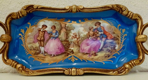 Plateau décoratif - Style Art Nouveau - France.