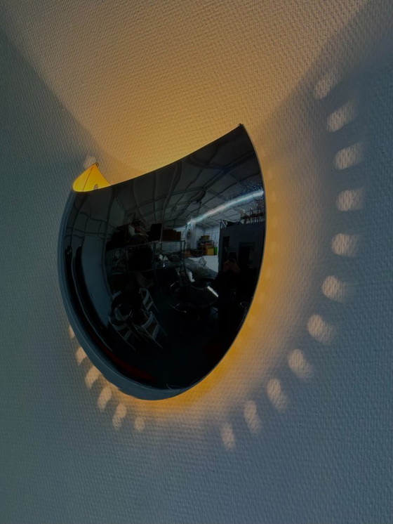 Image 1 of Ensemble de 2 appliques murales vintage style spatial par Reggiani Goffredo