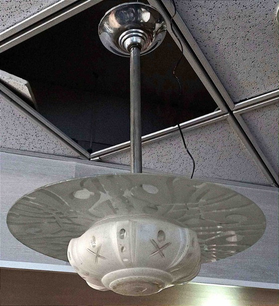 Image 1 of Art-Deco-Pendelleuchte, 45 cm Durchmesser