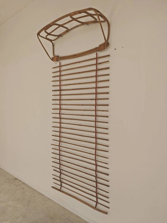 Appendiabiti a parete in rattan, Cecoslovacchia 1960 – Wicker, Vintage (photo 2 of 24)