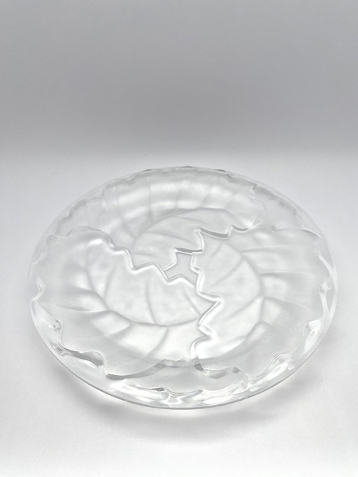 Antiker Lalique-Mittelteller "Chene"