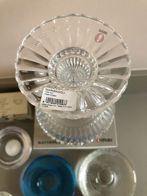 Image 1 of Littala glaswerk ( waxinehouders, kandelaars en schaal )