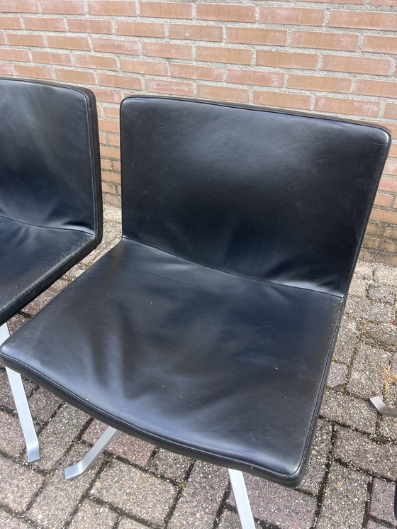 Image 1 of 4x tonon eetkamer stoel leer