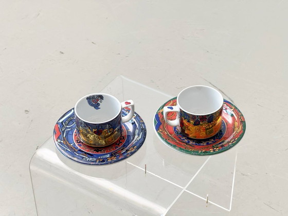 Image 1 of Set tazze Tête-à-tête per innamorati di Bopla! Fabbrica di porcellana Langenthal, Svizzera, anni '90