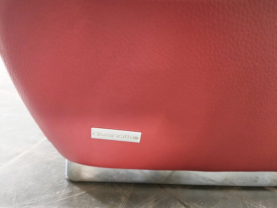Image 1 of Italienisches rotes Ledersofa von Divanotti, Postmoderne, 1990er Jahre