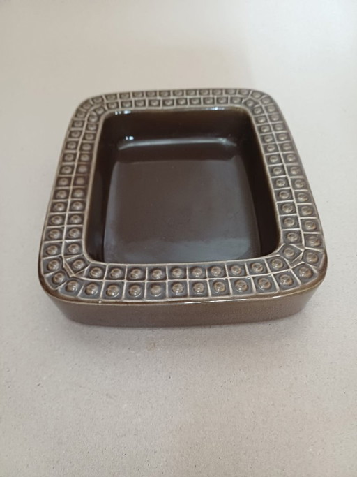 Bandeja de baratijas de cerámica Rörstrand Gunnar Nylund "Kub" - Diseño sueco vintage c. 1950 – schalen, Ceramic
