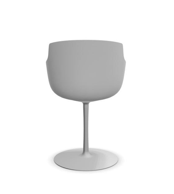 Image 1 of Mdf Italia Dining Table Rock With 4 X Flow Slim Dining Chair