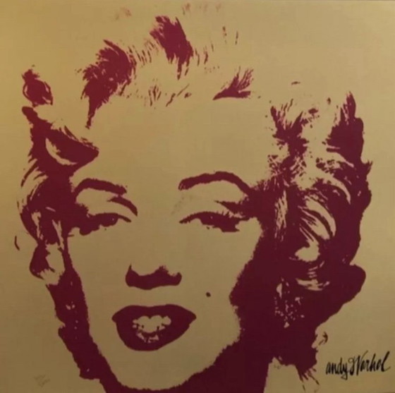 Image 1 of 1986 Carnegie Museum of Art After Andy Warhol "Marilyn Monroe" Lithograph