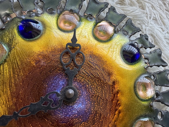 Image 1 of Brutalist style clock from the Cellini studio, 1960s