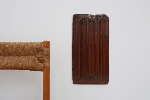 16th Century oak carved Gothic Panel, Belgium