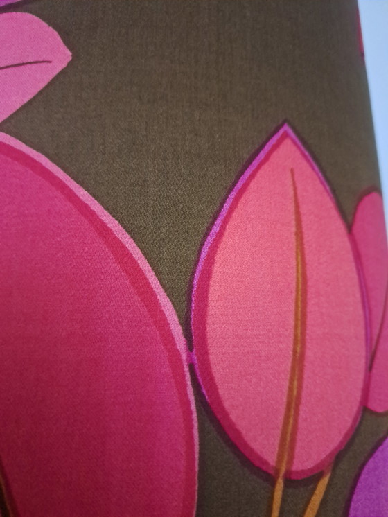 Image 1 of Lampe rétro rare des années 70 - Motif floral - Eye Catcher