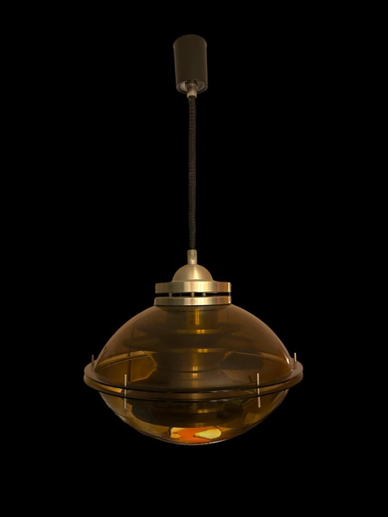 Lampada a sospensione vintage Herda Space Age – Anni '70 – Pendant – Plafoniere, Aluminium, Plastic (photo 7 of 7)