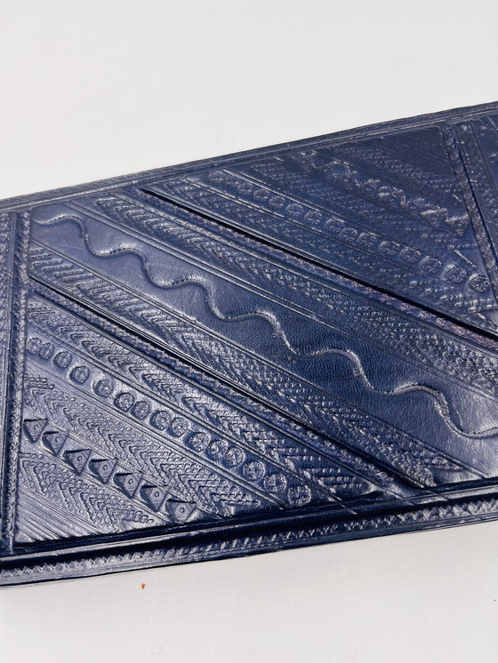 Image 1 of Scatola in legno e pelle