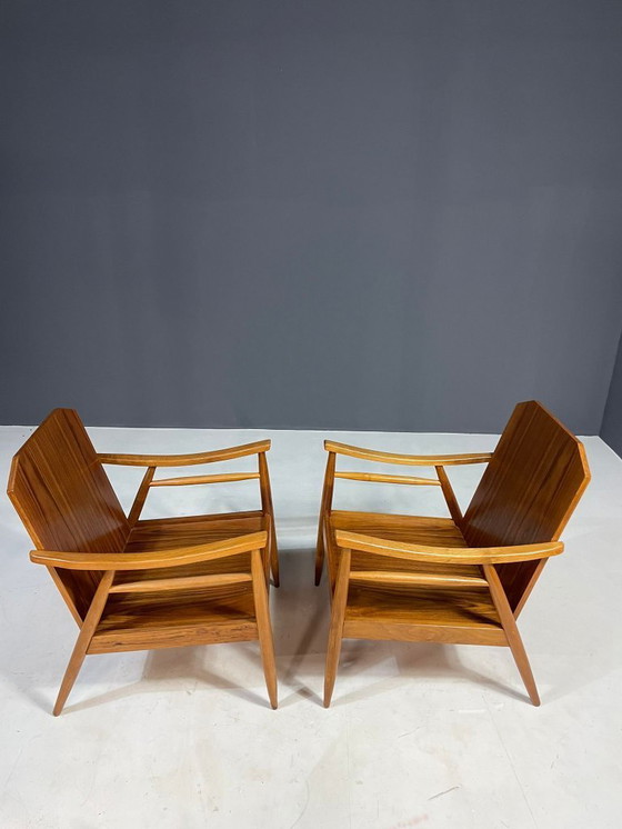 Image 1 of Paire de fauteuils de salon modernes du Mid Century, Tchécoslovaquie, années 1960
