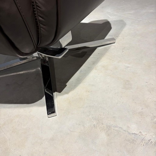 FM-0111/11 FAUTEUIL SHELBY RELAX EN CUIR T49 ESPRESSO AVEC REPOSE-PIEDS – Leather (photo 2 of 3)