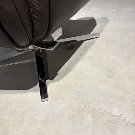 FM-0111/11 FAUTEUIL SHELBY RELAX EN CUIR T49 ESPRESSO AVEC REPOSE-PIEDS – Leather (photo 2 of 3)