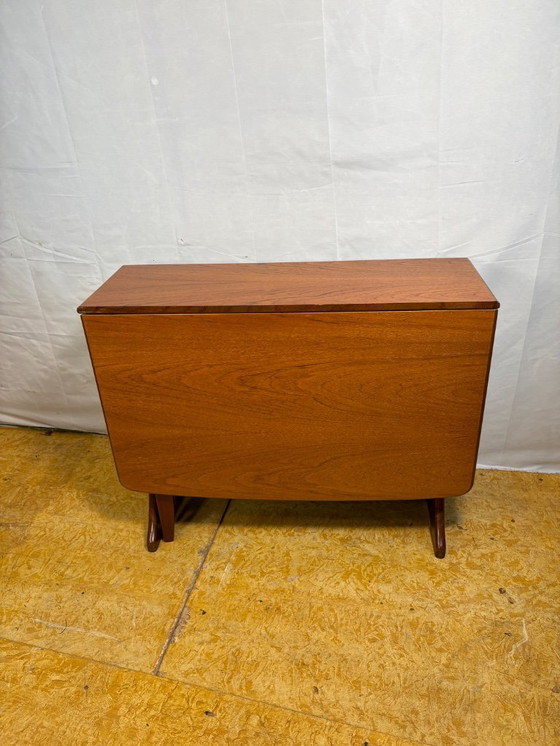 Image 1 of Mid-Century Retro Vintage Teak Drop Leaf Dining Table by G Plan 1960s  Kitchen or Dining Table • Space-Saving Design • British C