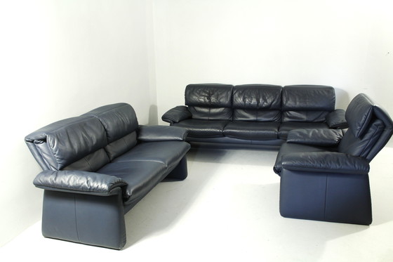 Image 1 of 2-Seater Leather Sofa Lugano by Erpo Int., Design 1985