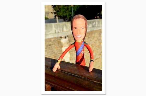 Image 1 of Prince William Art Doll Collectible | Prince William Gift | Royal Family Gift | British Royal Decor