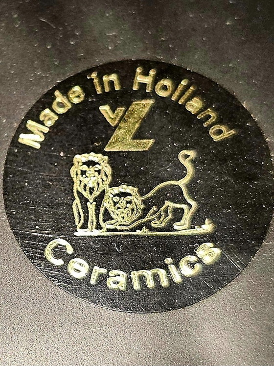 Image 1 of Unique Vintage Ceramic Lamp Bases – “VL Ceramics Holland”