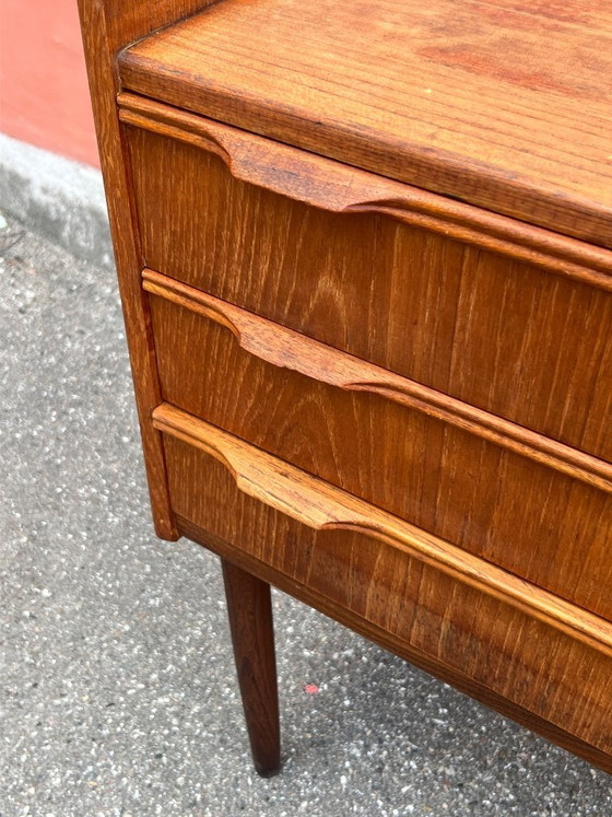 Image 1 of Cassettiera/comodino vintage danese in teak, anni '60