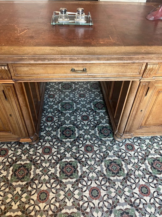 Image 1 of Hervorragender 2-seitiger antiker Schreibtisch