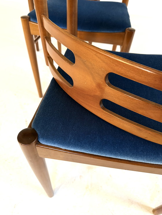 Image 1 of Set di 4 sedie da pranzo vintage danesi anni '60