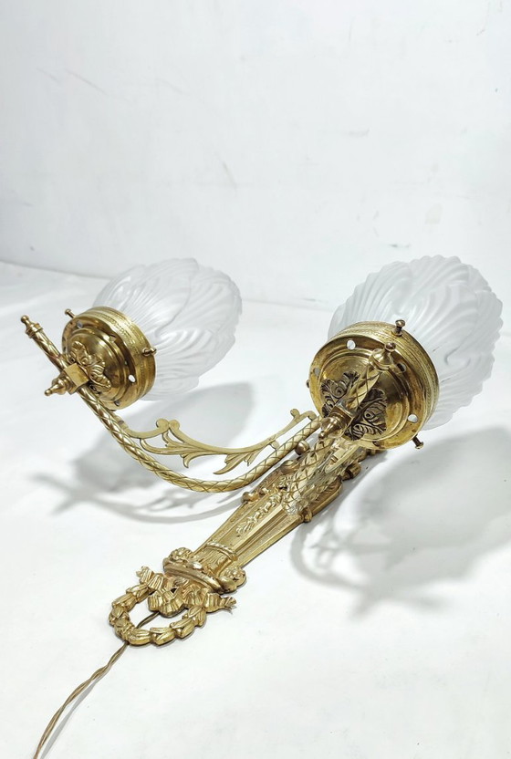 Image 1 of Applique da parete in bronzo, Francia, anni '50