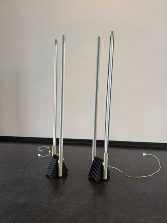 2x Sistema Grippelampen Rodolfo Bonetto Luci Italien – Luci Italy, Stehleuchten, Plastic, Metal (photo 5 of 10)