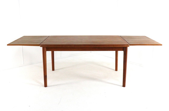 Image 1 of Henning Kjearnulf Vejle rectangular extendable dining table XL vintage