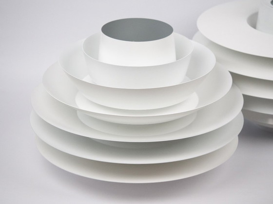 Image 1 of Coppia di 2 lampade a sospensione vintage danesi Verona di Svend Middelboe, Lyfa, 1962