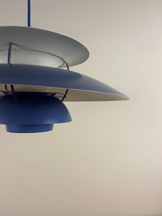 Image 1 of Vintage Louis Poulsen PH5 - rare blue - Poul Henningsen - Danish design lamp