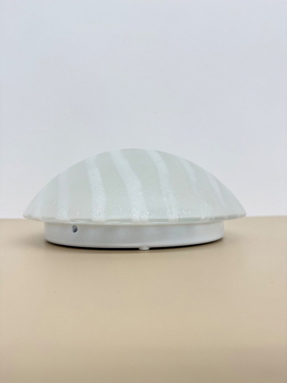 Image 1 of Lampada da parete/soffitto in vetro "zebra" di Peil & Putzler, anni '70, Germania.